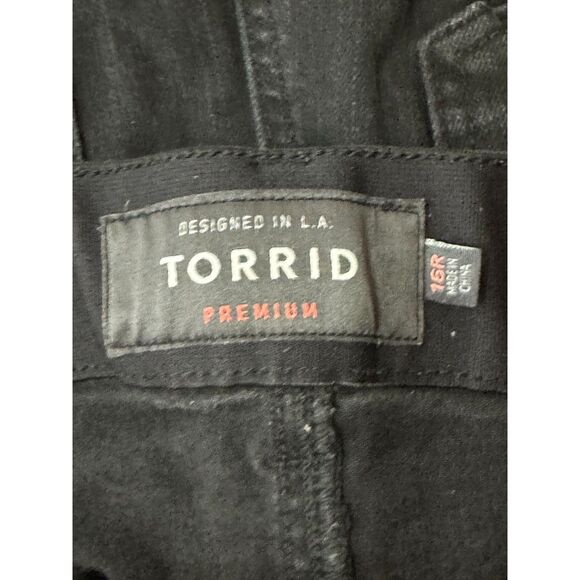 Torrid Women's Plus Size Mid Rise Bombshell Skinny Black Jeans, Size 16R - Picture 2 of 3